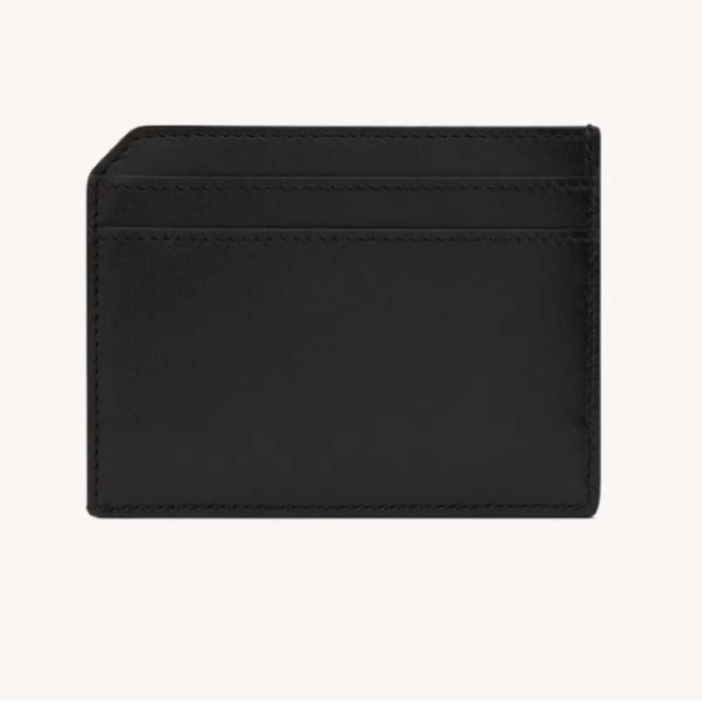 Saint Laurent Light Musk(olive green)Slim Leather Card Case - Picture 2 of 8